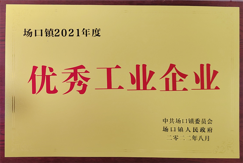 场口镇2021年度“优秀工业企业”